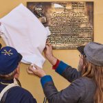 Počas odhalenia pamätnej dosky Ondreja Gálika v Košiciach na Alžbetinej ulici 16.
Košice: 17. august 2019/Foto: Jozef Jarošík